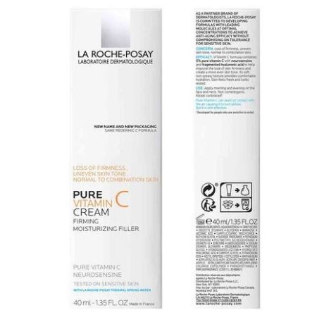 كريم الوجه بفيتامين سي النقي من لاروش بوزيه 40 مل -  La Roche-Posay Pure Vitamin C Crème 40 ml